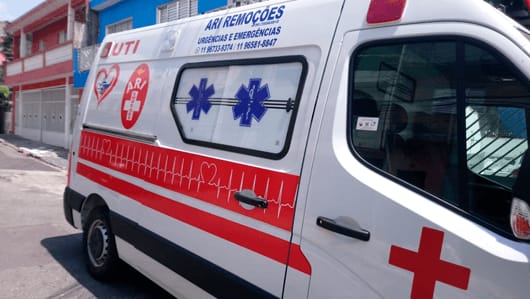 Remoção particular com ambulância
